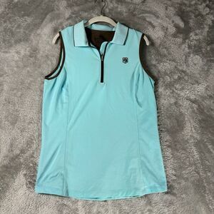 Romfh Light Blue Sleeveless Polo Shirt